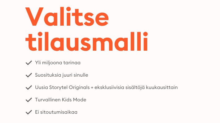 storytel tilausmallit